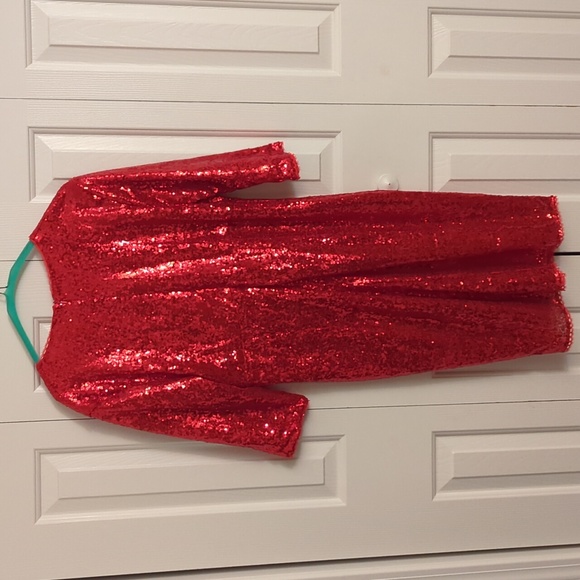 Red sequin cocktail dress, new with tag - Picture 3 of 6